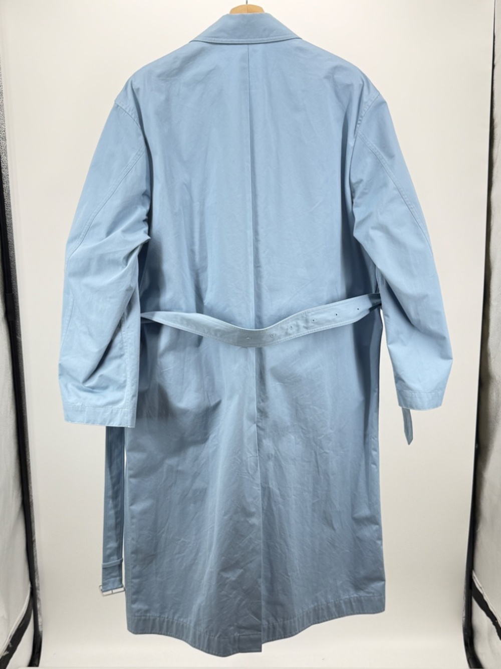 Auralee Gabardine Belted Overcoat - Picture 2 of 4